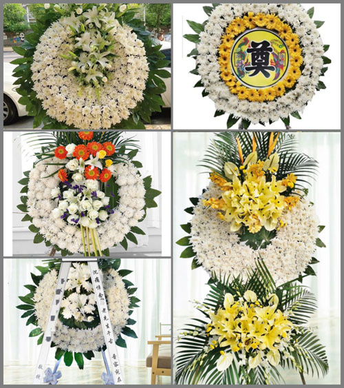 广东江门市鹤山市鹤城镇禾谷村花圈速递